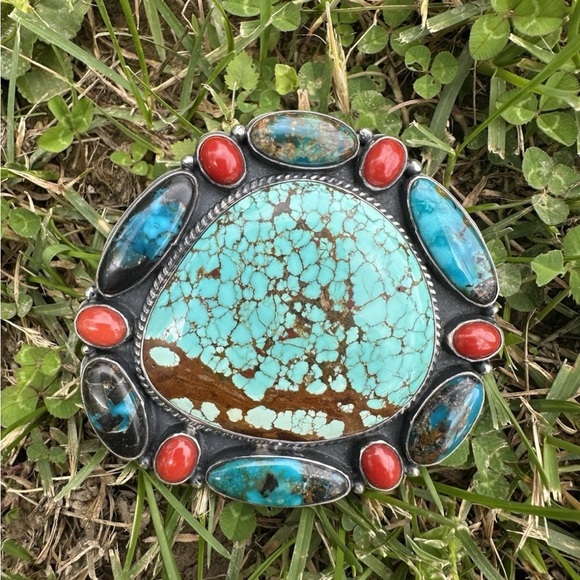 Timberline and Blue Moon Turquoise Ring - Picture 3 of 4